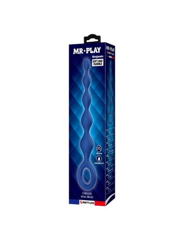 MR PLAY - PERLE ANAL IN SILICONE BLU E PLUG ANAL 20