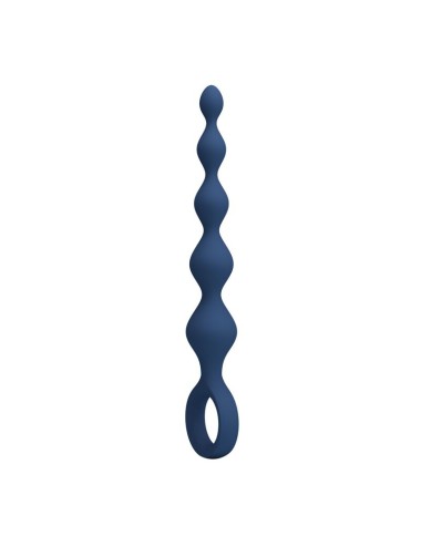 MR PLAY - PERLE ANAL IN SILICONE BLU E PLUG ANAL 20,4 CM