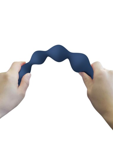 MR PLAY - PERLE ANAL IN SILICONE BLU E PLUG ANAL 20,4 CM