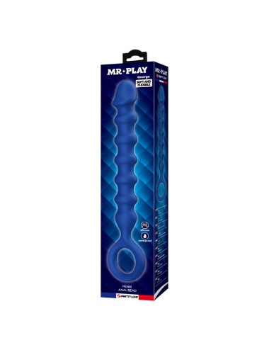 MR PLAY - PERLE ANAL IN SILICONE BLU E PLUG ANAL -Ø- 3