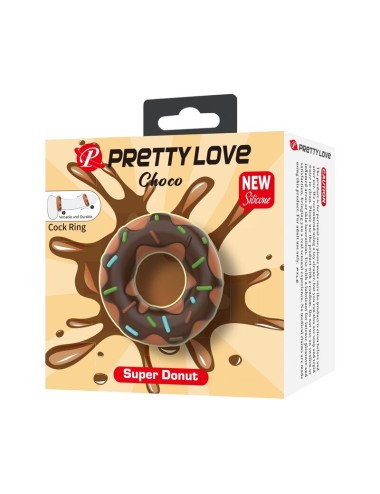 PRETTY LOVE - ANELLO PER PENE SUPER CIAMBELLA MARRONE