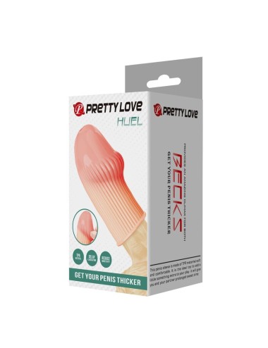 PRETTY LOVE - HUEL PENIS SLEEVE PER UN PENE PIÙ SPESSO E UN COLORE CARNE