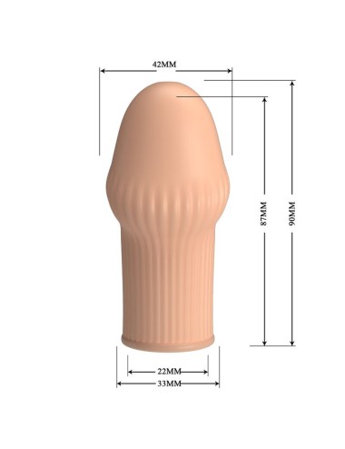 PRETTY LOVE - HUEL PENIS SLEEVE PER UN PENE PIÙ SPESSO E UN COLORE CARNE