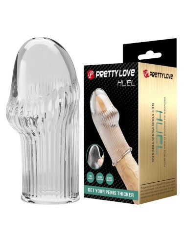 PRETTY LOVE - HUEL PENIS SLEEVE PER UN PENE PIÙ SPESSO E TRASPARENTE