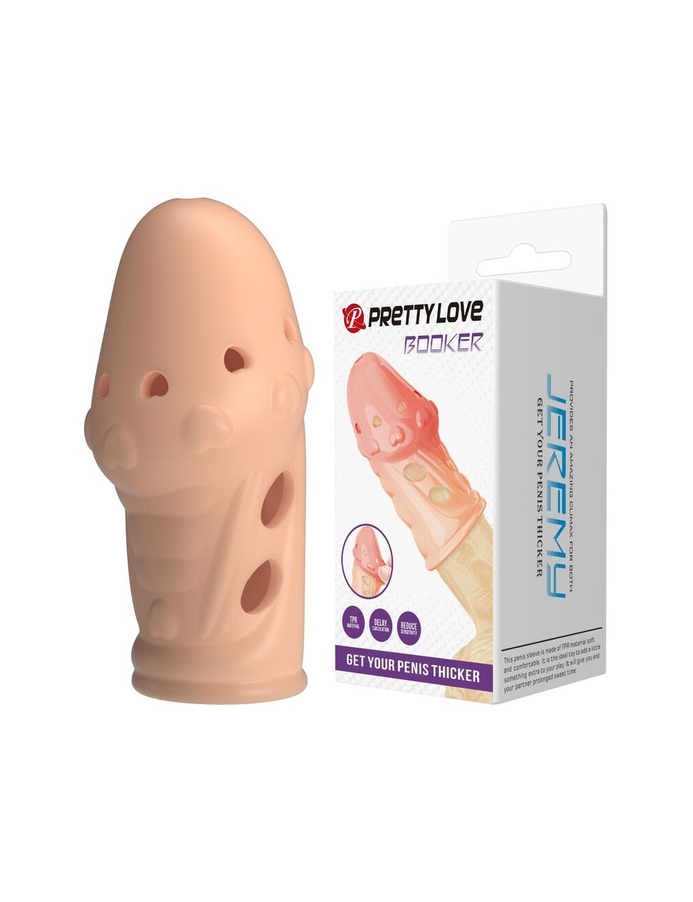 PRETTY LOVE - GUAINA PER PENE CON TESTURIZZAZIONE A CALZINO NATURALE
