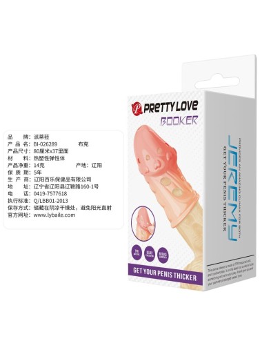 PRETTY LOVE - GUAINA PER PENE CON TESTURIZZAZIONE A CALZINO NATURALE