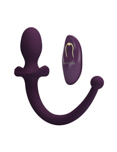 PRETTY LOVE - LIOEA VIBRANTE ANALE CON CODA, 12 FUNZIONI, TELECOMANDO VIOLA