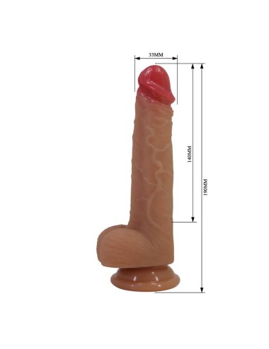 PRETTY LOVE - JOVITA DILDO IN SILICONE REALISTICO CON VENTOSA 19 CM Ø 4,5 CM