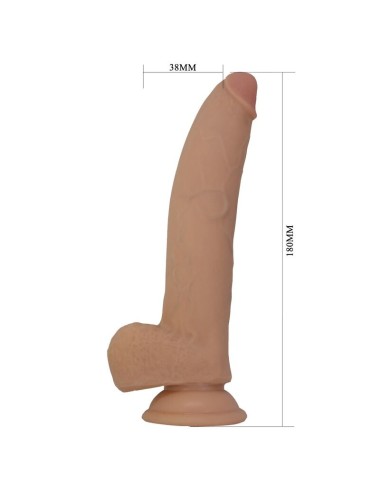 PRETTY LOVE - DILDO FLESSIBILE REALISTICO ELLCUMENT 18 CM Ø 4.5 CM TPE NATURALE