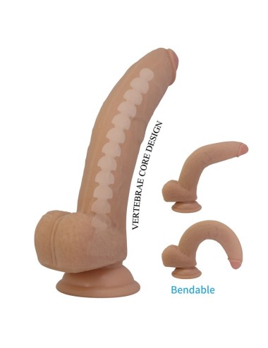 PRETTY LOVE - DILDO FLESSIBILE REALISTICO ELLCUMENT 18 CM Ø 4.5 CM TPE NATURALE