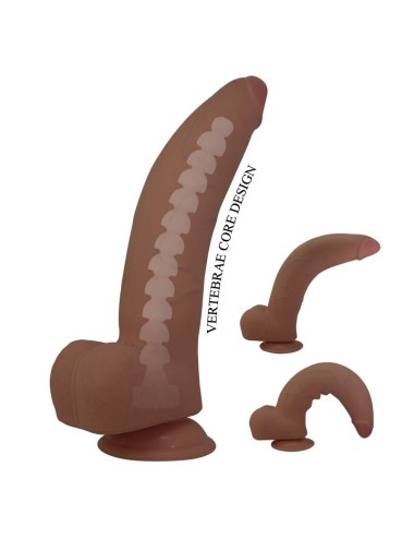 PRETTY LOVE - CUTHBERT DILDO FLESSIBILE REALISTICO 20 CM Ø 5 CM TPE MARRONE