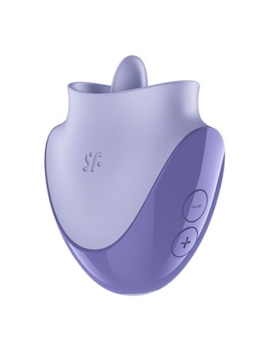 SATISFYER - TONGUE DANCER STIMOLATORE CLITORIDEO CON VIBRAZIONI E PULSAZIONI LILLA
