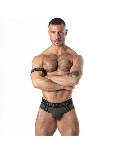 LOCKER GEAR - SBIANCINI SPORTIVI IN RETE KAKI XL