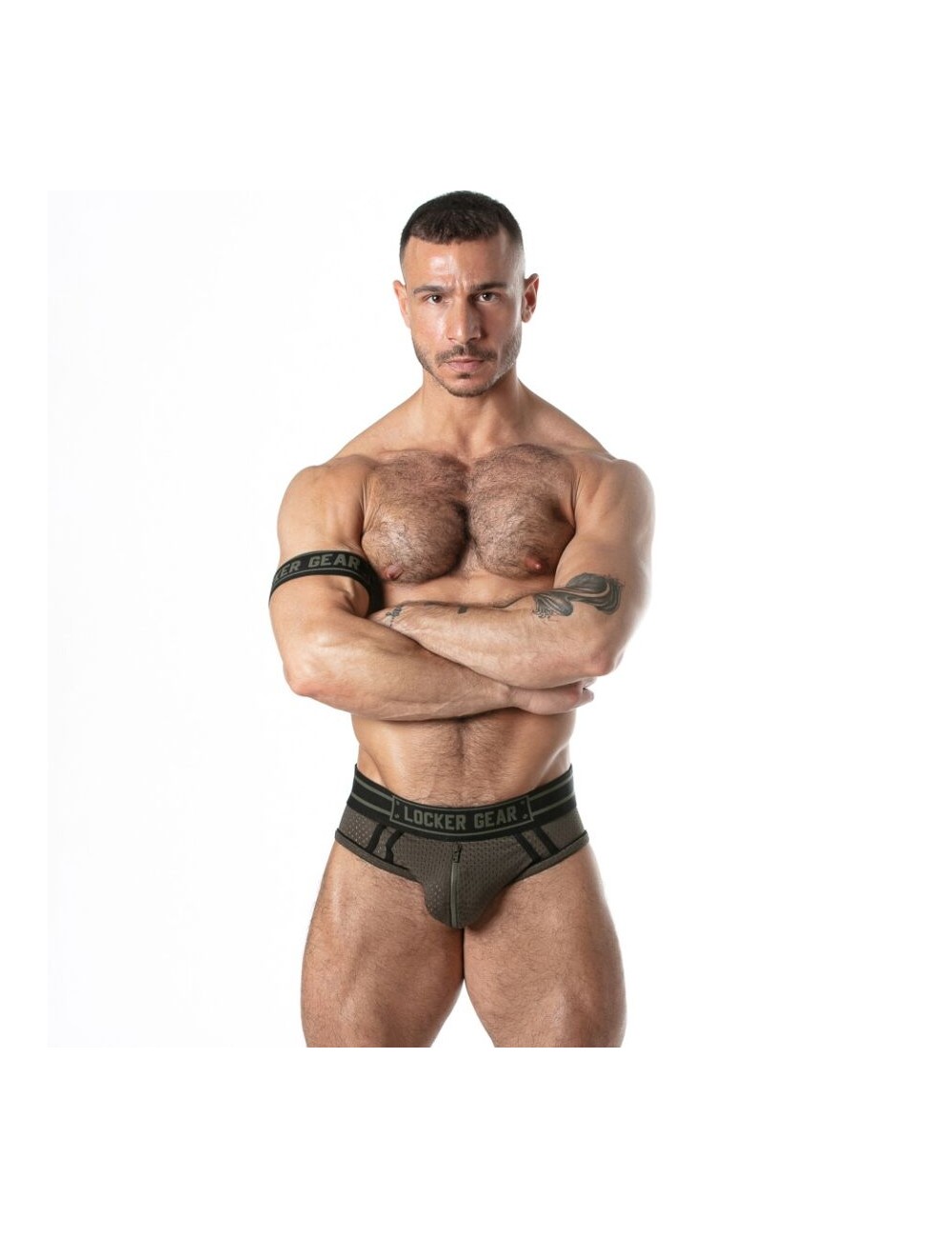 LOCKER GEAR - SBIANCINI SPORTIVI IN RETE KAKI XL