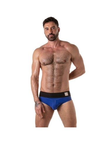 LOCKER GEAR - LOCKER GEAR CON FASCIA IN VITA LARGA BLU TAGLIA S
