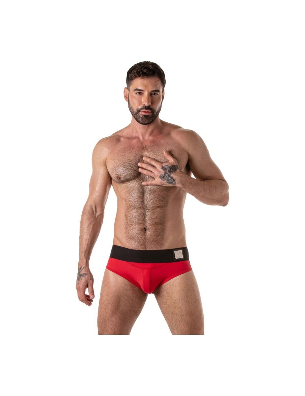 LOCKER GEAR - LOCKER GEAR CON FASCIA IN VITA LARGA ROSSO TAGLIA S