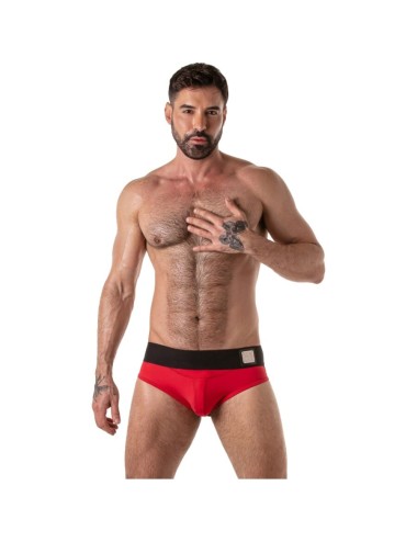 LOCKER GEAR - LOCKER GEAR CON FASCIA IN VITA LARGA ROSSO TAGLIA M