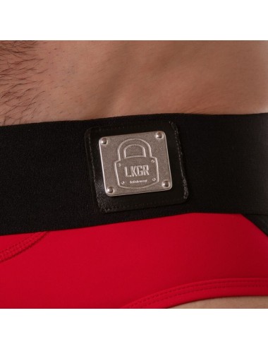 LOCKER GEAR - LOCKER GEAR CON FASCIA IN VITA LARGA ROSSO TAGLIA XL