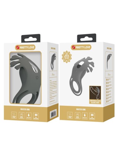 PRETTY LOVE - ANELLO VIBRANTE RICARICABILE CON STIMOLATORE