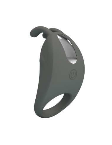 PRETTY LOVE - ANELLO VIBRANTE RICARICABILE CON STIMOLATORE A FORMA DI CONIGLIO