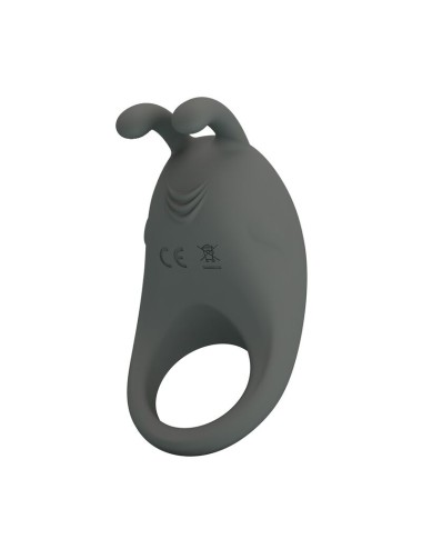 PRETTY LOVE - ANELLO VIBRANTE RICARICABILE CON STIMOLATORE A FORMA DI CONIGLIO