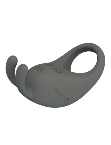 PRETTY LOVE - ANELLO VIBRANTE RICARICABILE CON STIMOLATORE A FORMA DI CONIGLIO