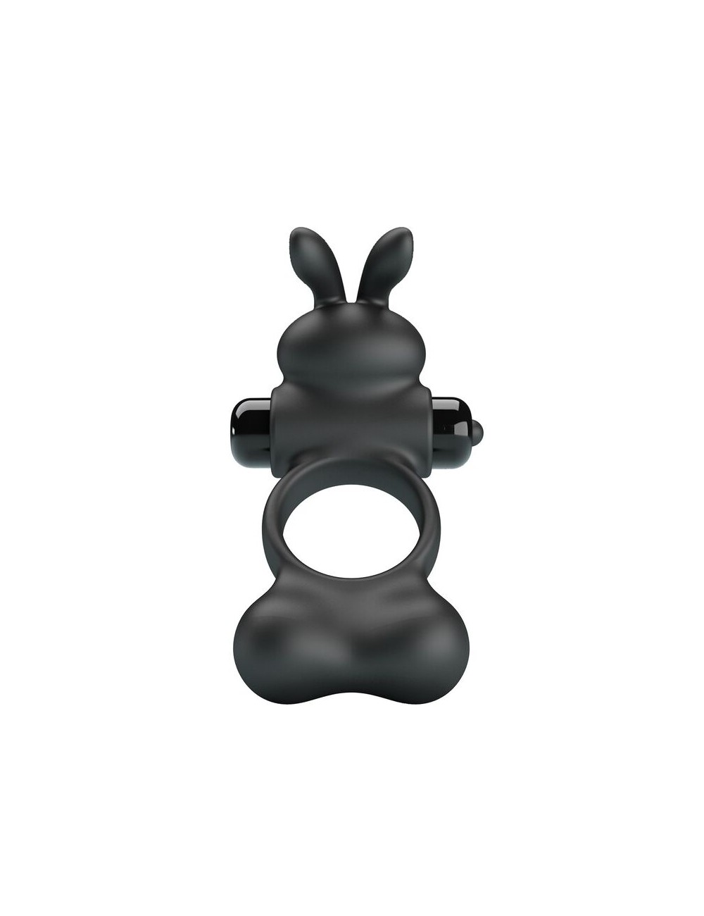 PRETTY LOVE - ANELLO PER PENE VIBRANTE CON STIMOLATORE A FORMA DI CONIGLIETTO