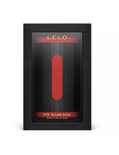 LELO - F2S DOPPIO STIMOLATORE SONICO MASCHILE CON DOPPIA STIMOLAZIONE SONICA ROSSO