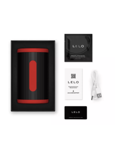 LELO - F2S DOPPIO STIMOLATORE SONICO MASCHILE CON DOPPIA STIMOLAZIONE SONICA ROSSO