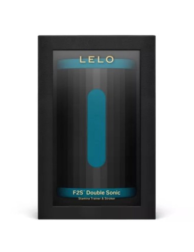 LELO - F2S DOPPIO STROPULSORE MASCHILE SONICO CON DOPPIA STIMOLAZIONE SONICA, COLORE TEAL