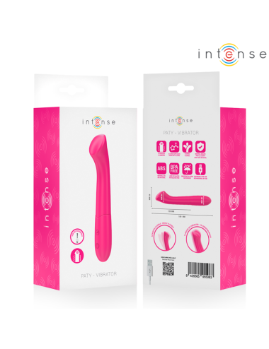 INTENSE - VIBRATORE PATY 19 CM FLESSIBILE 10 VIBRAZIONI MODELLO 2 ROSA