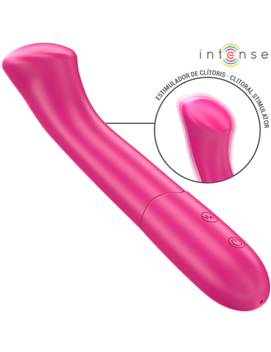 INTENSE - VIBRATORE PATY 19 CM FLESSIBILE 10 VIBRAZIONI MODELLO 2 ROSA