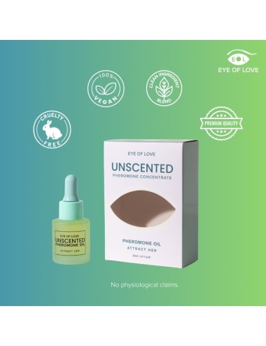 EYE OF LOVE - OLIO PROFUMATO CON FEROMONI PER UOMO, SENZA PROFUMO, 20 ML