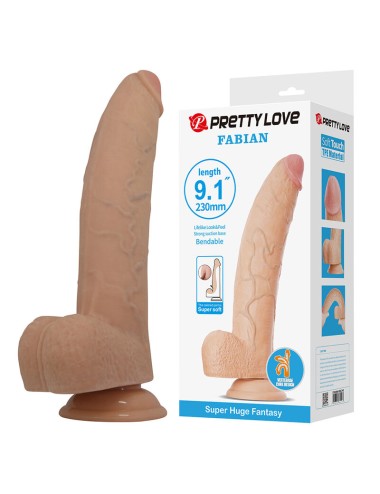 PRETTY LOVE - FABIAN DILDO FLESSIBILE CON VENTOSA