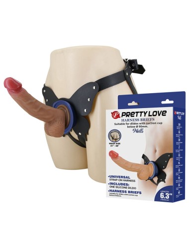 PRETTY LOVE - IMBRACATURA STRAP-ON YETI CON DILDO A VENTOSA