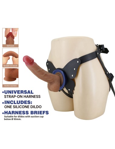 PRETTY LOVE - IMBRACATURA STRAP-ON YETI CON DILDO A VENTOSA