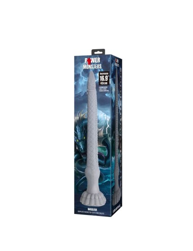POWER MONSTERS - DILDO IN SILICONE BASILISK FANTASY 43 CM Ø 5 CM