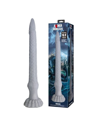 POWER MONSTERS - DILDO IN SILICONE BASILISK FANTASY 43 CM Ø 5 CM