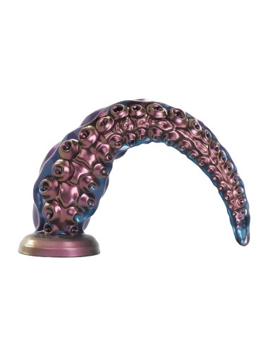 POWER MONSTERS - DILDO IN SILICONE FANTASY TRICOLOR TENTACLE ABYSSAL 46 CM Ø 7 CM