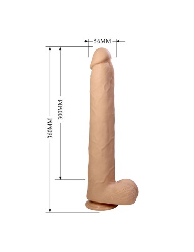 PRETTY LOVE - DANY DILDO FLESSIBILE E REALISTICO CON VENTOSA 36 CM -Ø- 5.6 CM