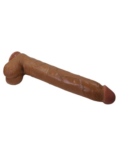 PRETTY LOVE - DANY DILDO REALISTICO FLESSIBILE CON VENTOSA 36 CM -Ø- 5.6 CM MARRONE