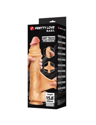 PRETTY LOVE - RAEL DILDO REALISTICO FLESSIBILE CON VENTOSA 40 CM -Ø- 6 CM MARRONE