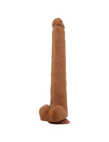 PRETTY LOVE - VIGGO DILDO REALISTICO MORBIDO AL TOCCO DELLA PELLE, 36,5 CM MARRONE