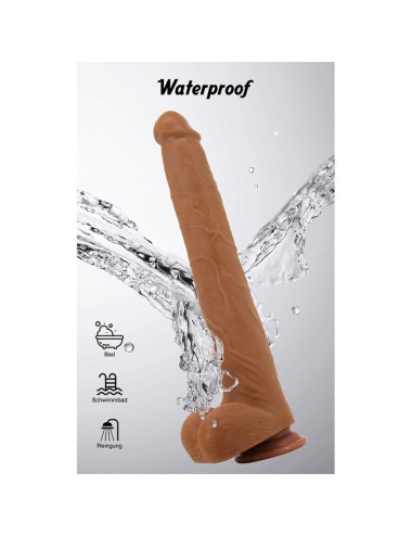 PRETTY LOVE - VIGGO DILDO REALISTICO MORBIDO AL TOCCO DELLA PELLE, 36,5 CM MARRONE
