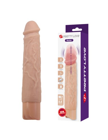 PRETTY LOVE - KESSLER DILDO VIBRANTE REALISTICO CON 10 MODALITÀ DI VIBRAZIONE E 10 ROTAZIONI