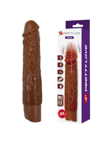 PRETTY LOVE - KESSLER DILDO VIBRANTE REALISTICO CON 10 MODALITÀ DI VIBRAZIONE E 10 ROTAZIONI