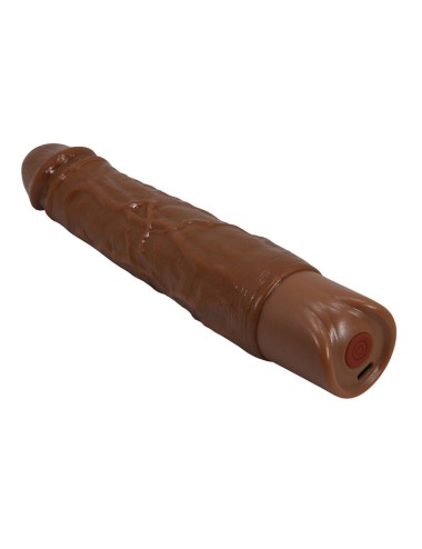 PRETTY LOVE - KESSLER DILDO VIBRANTE REALISTICO CON 10 MODALITÀ DI VIBRAZIONE E 10 ROTAZIONI, 22 CM, MARRONE