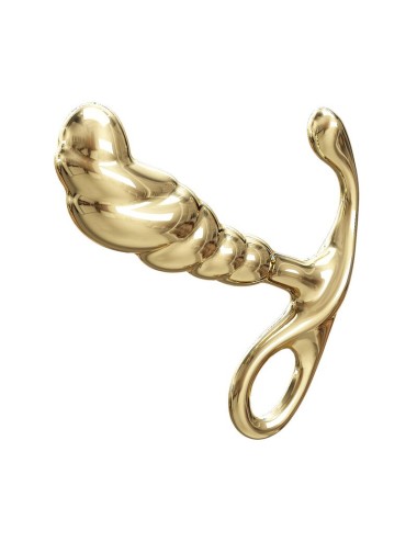 PRETTY LOVE - MASSAGGIATORE PROSTATICO IN LEGA DI ZINCO JACK, COLORE ORO