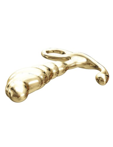 PRETTY LOVE - MASSAGGIATORE PROSTATICO IN LEGA DI ZINCO JACK, COLORE ORO