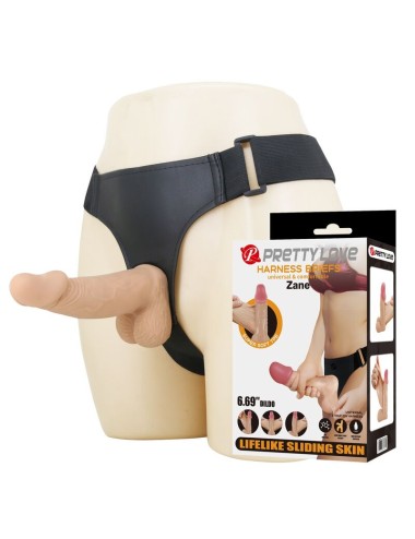 PRETTY LOVE - IMBRACATURA ZANE CON DILDO FLESSIBILE 17 CM Ø 4